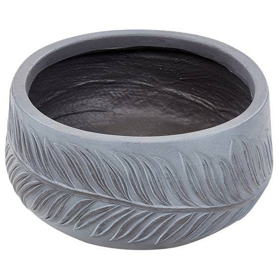 Beliani - Cache-pot d'extérieur Fibre d'argile Gris FTERO - 25x25x14- Beliani - Image 4
