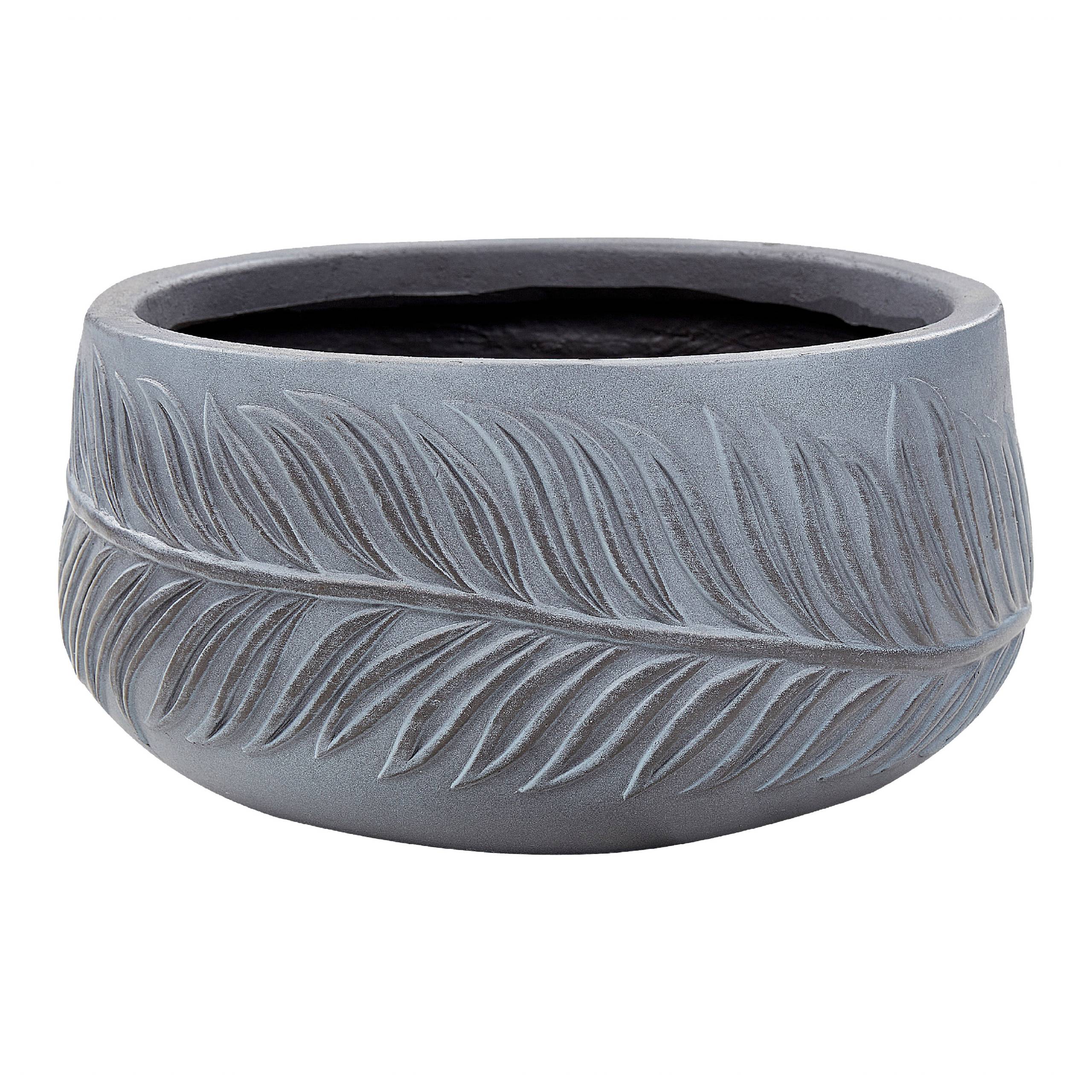Cache-pot d'extérieur Fibre d'argile Gris FTERO - Beliani - Image 1