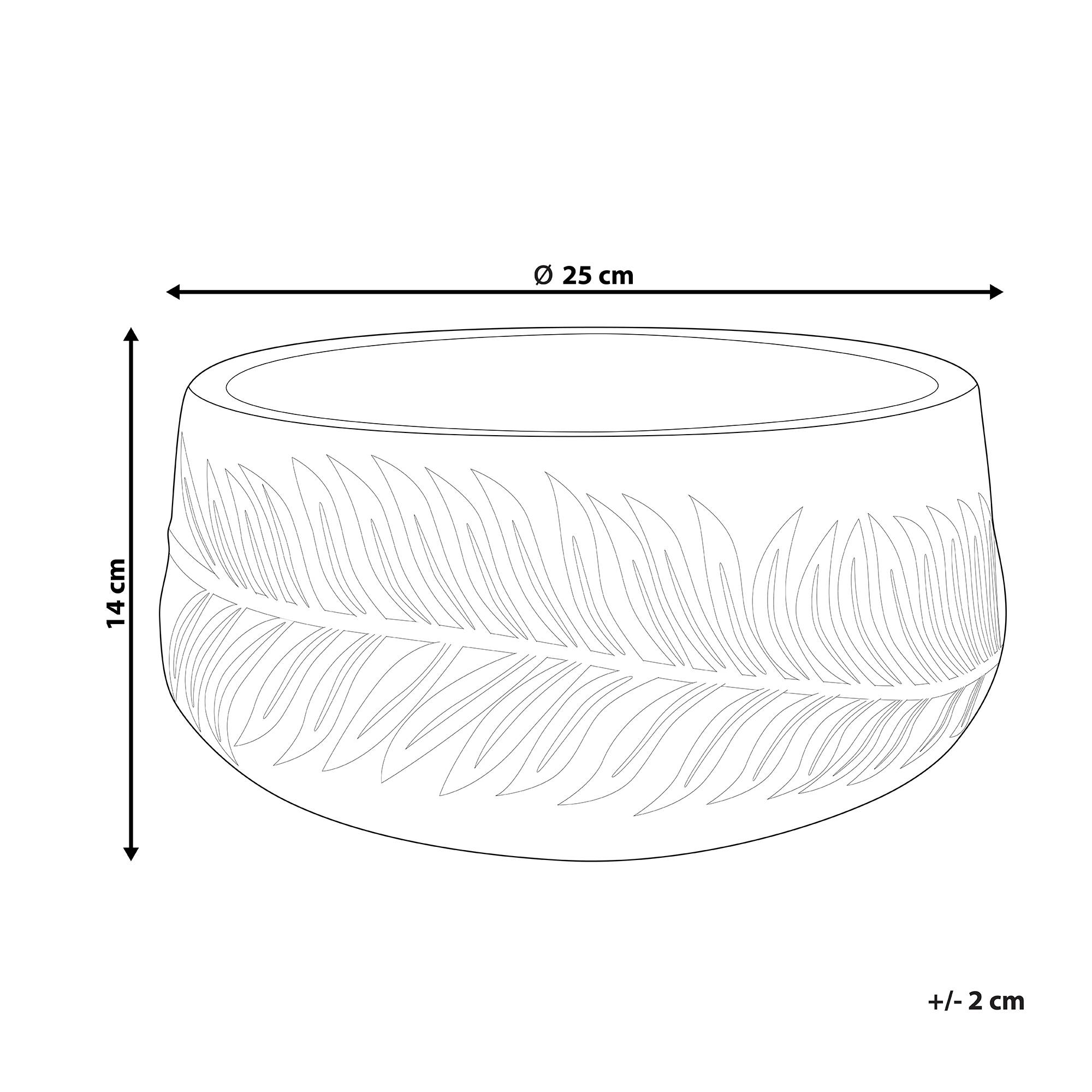 Cache-pot d'extérieur Fibre d'argile Gris FTERO - Beliani - Image 2