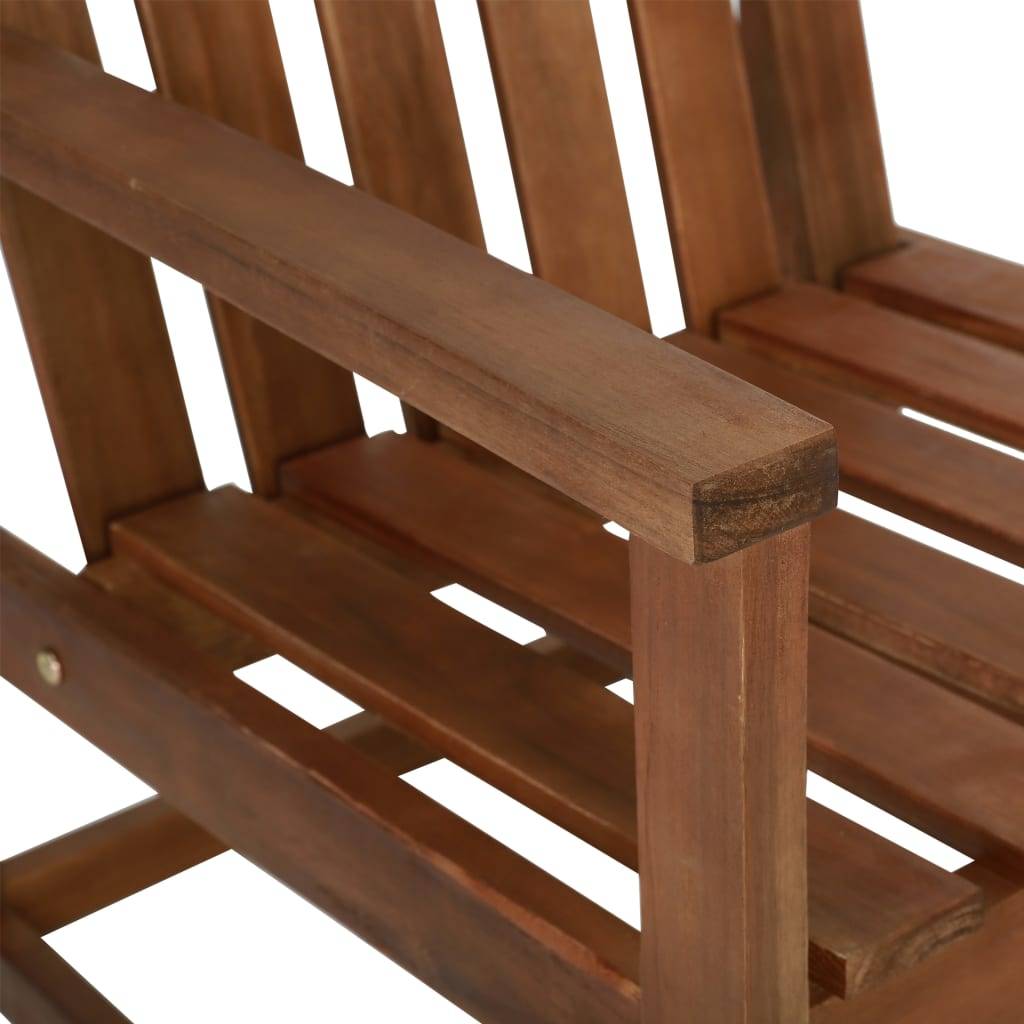 Lot de 2 Fauteuils Bas de Jardin en Bois d'Acacia Massif avec Accoudoirs Brun – ComfortXL Outdoor Living - Image 7
