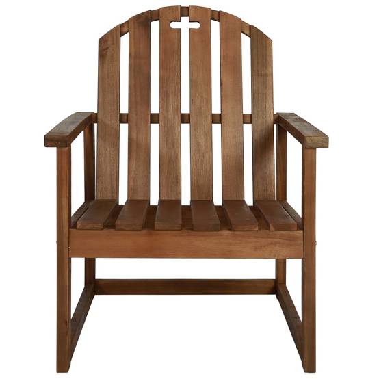 Lot de 2 Fauteuils Bas de Jardin en Bois d'Acacia Massif avec Accoudoirs Brun – ComfortXL Outdoor Living - Image 5