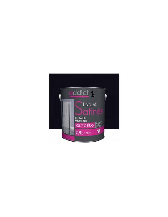 Peinture Laque Glycéro Satin 2.5 Litres Noir - Addict - Image 2