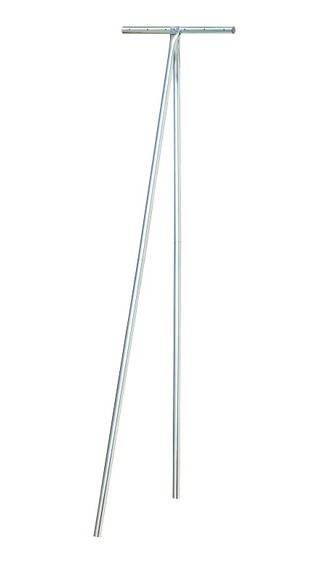 Ribimex - Etendoir à linge zingué 6 fils tubes 32mm hauteur env.215cm largeur 590mm