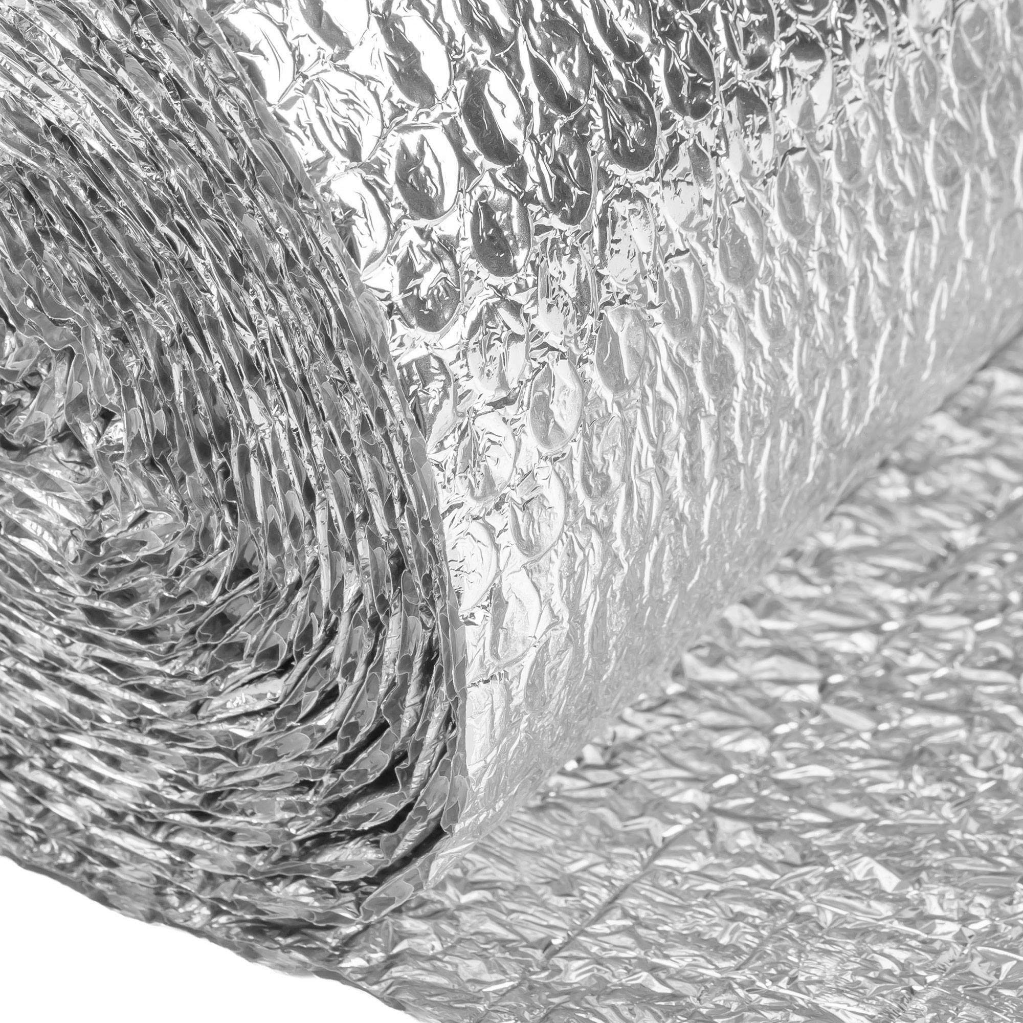 Ecd-Germany - Isolant thermique en aluminium à bulles, 1 x 20 m, film double face 6 mm, protection anti-froid et chaleur, découpable, pour fenêtres murs tuyaux sols - Image 10