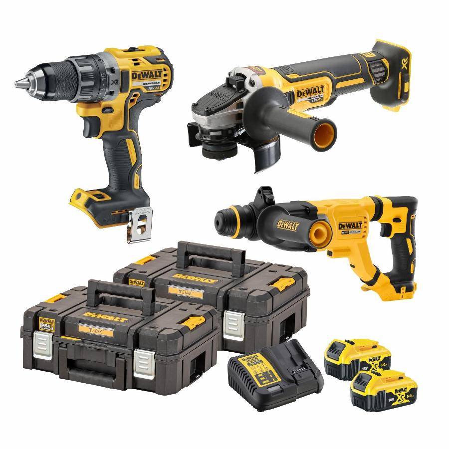 Kit 3 Outils XR 18V 5AH Li-Ion Brushless DEWALT - DCK327P2T-QW - Image 1