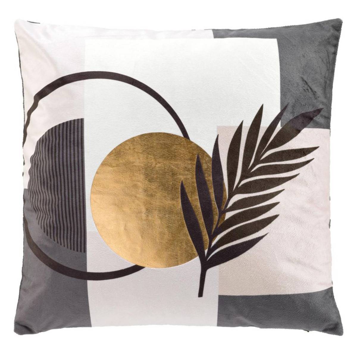 Coussin Déco en Velours "Clarity" 45x45cm Multicolore - Image 1