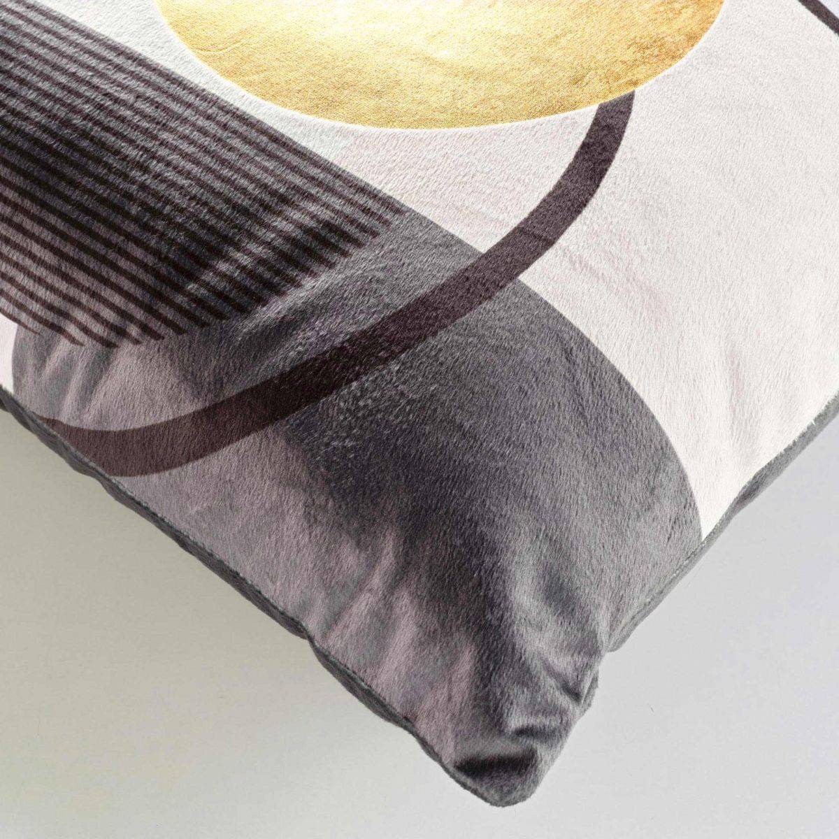 Coussin Déco en Velours "Clarity" 45x45cm Multicolore - Image 3