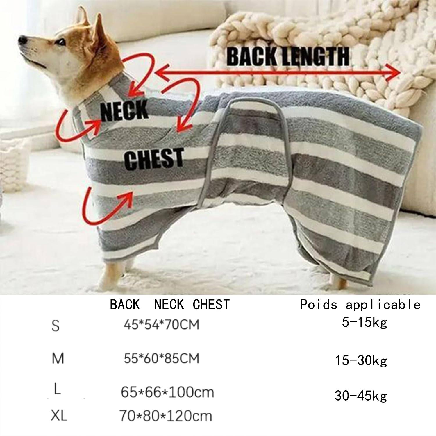 DtopbuyAge - Peignoir de Bain Canin - Microfibre Absorbante S DtopbuyAge - Image 5
