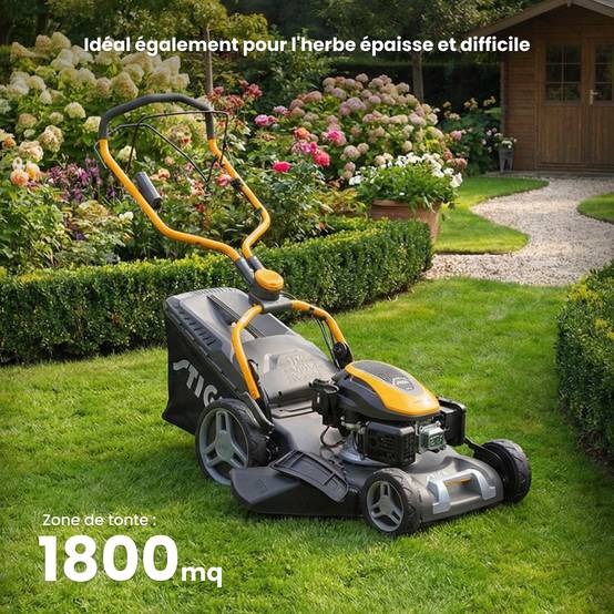 Stiga - Tondeuse Combi 753 SE, moteur essence, démarrage électrique - STIGA - Image 3