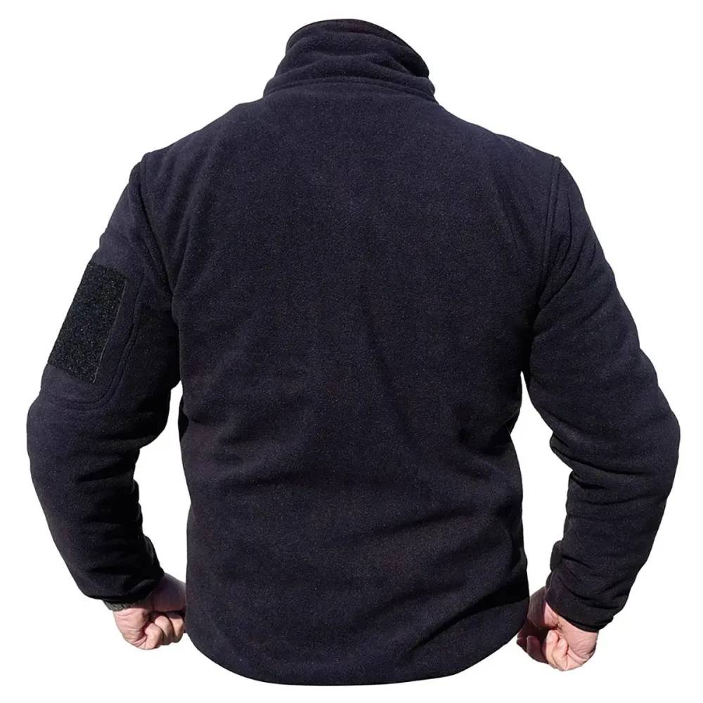Blouson polaire homme noir - Col montant - 390 g/m² - Image 2