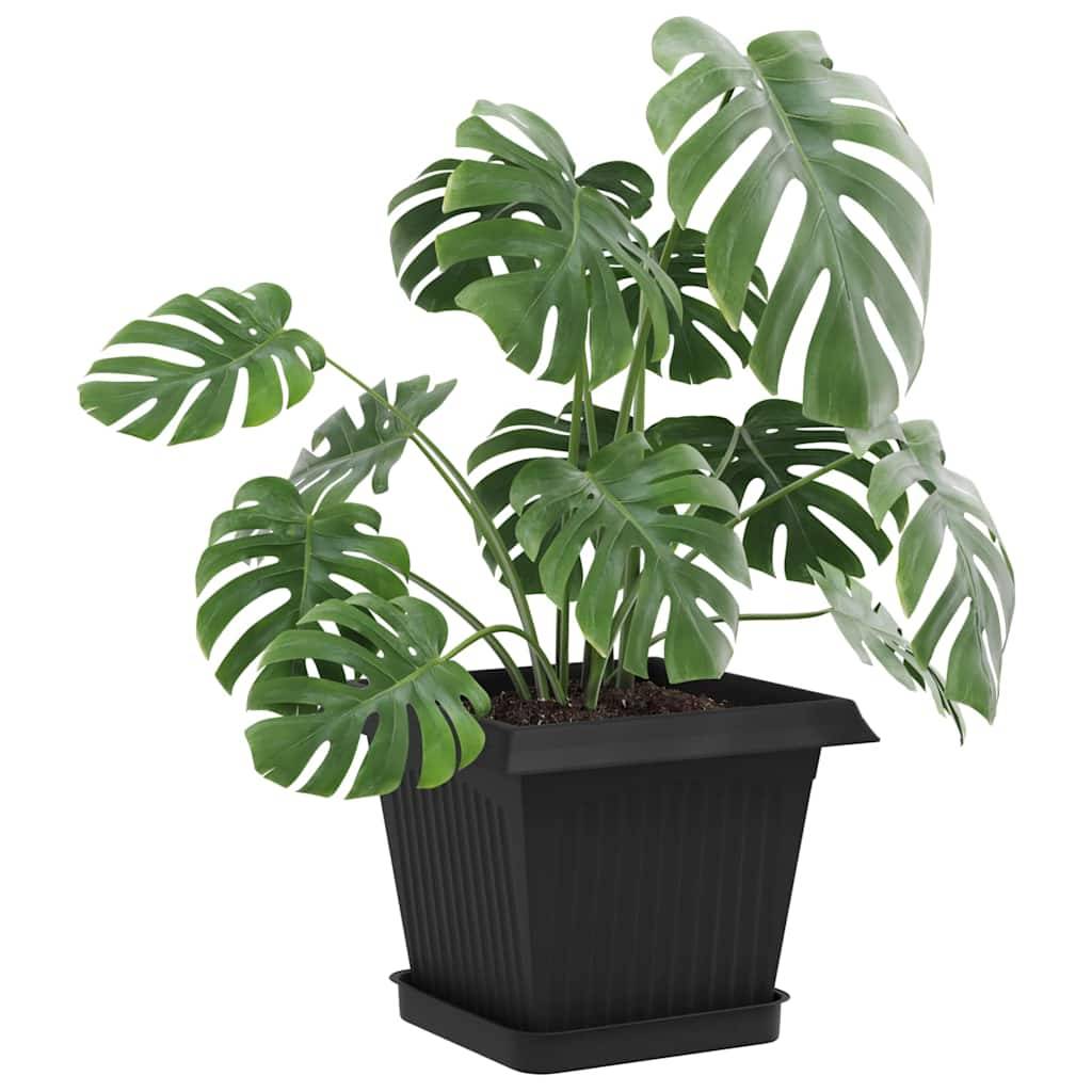 Vidaxl - Pots de plantes 6 pc Noir Plastique vidaXL 3403298 - Image 4
