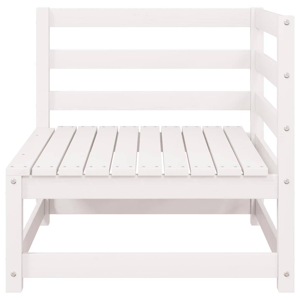 Vidaxl - Canapé 2 places de jardin et coussins Blanc Bois de pin massif vidaXL 805731 - Image 2