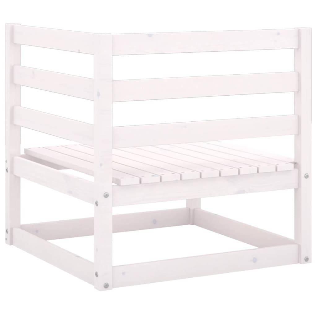Vidaxl - Canapé 2 places de jardin et coussins Blanc Bois de pin massif vidaXL 805731 - Image 5
