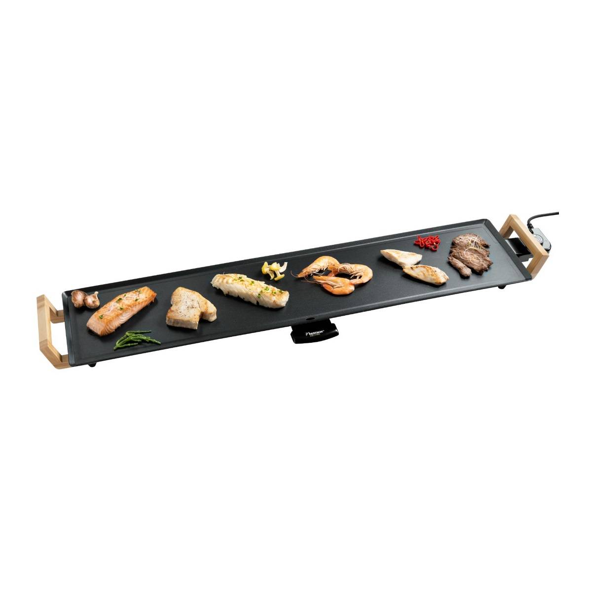 Plancha électrique 2000w 100x22cm ABP605BB Bestron - Image 1