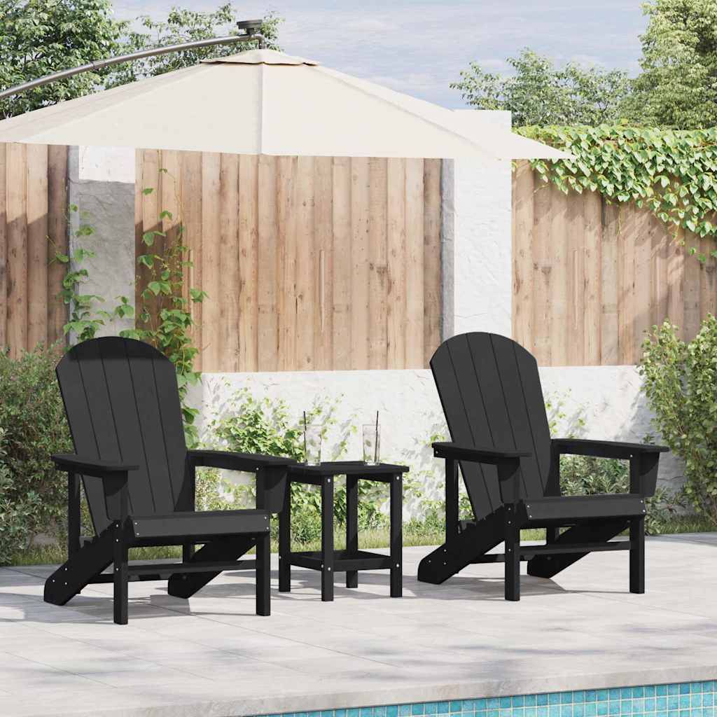 PANGIVO - Chaise de jardin Polyéthylène Noir 82 x 74 x 92 cm, Poids :36kg - PANGIVO - Image 1