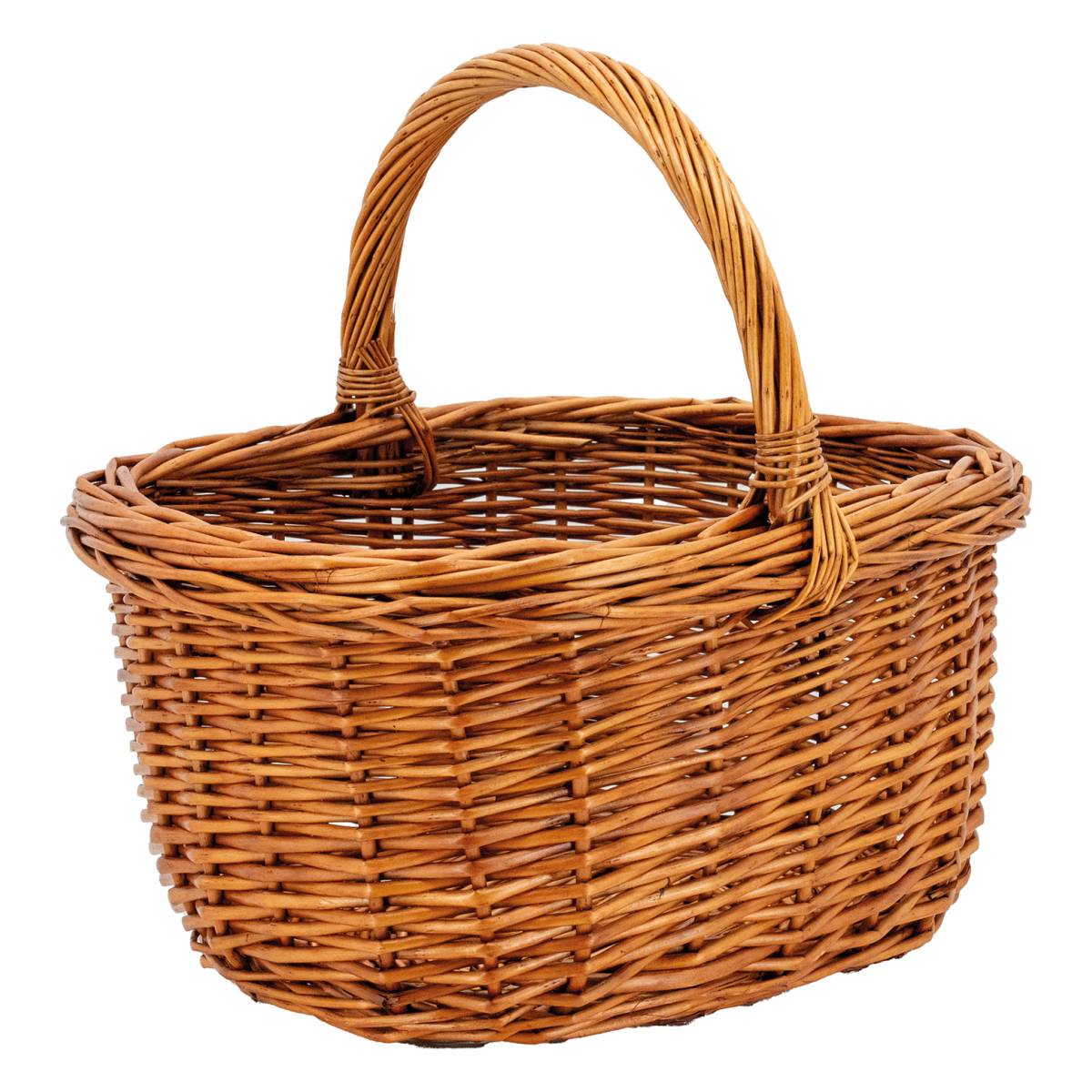 Aubry Gaspard - Panier rectangulaire en osier buff Rectangulaire - Image 1