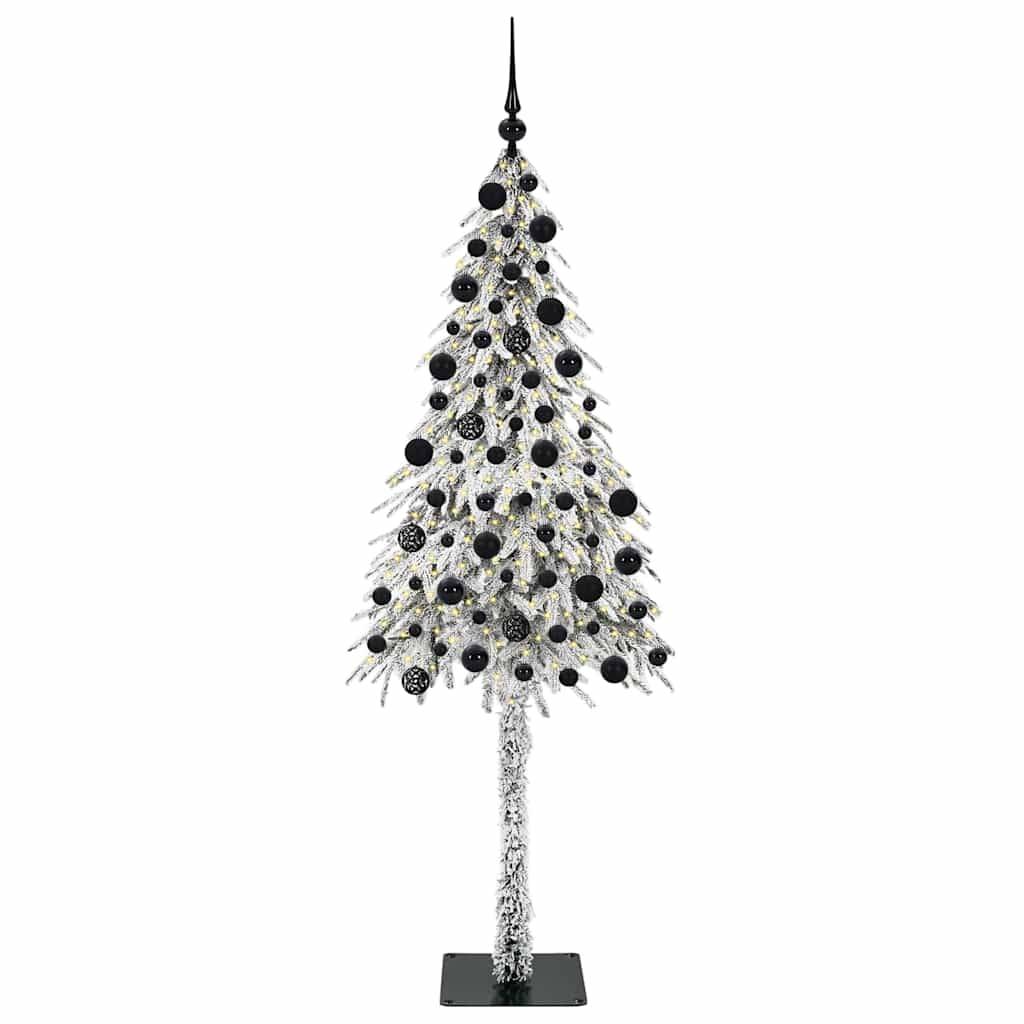Sapin de Noël | Arbre de Noël avec 300 LED Blanc 210 cm PE et Acier Maison Chic - Image 3
