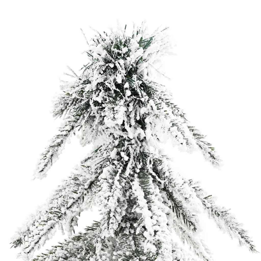 Sapin de Noël | Arbre de Noël avec 300 LED Blanc 210 cm PE et Acier Maison Chic - Image 8