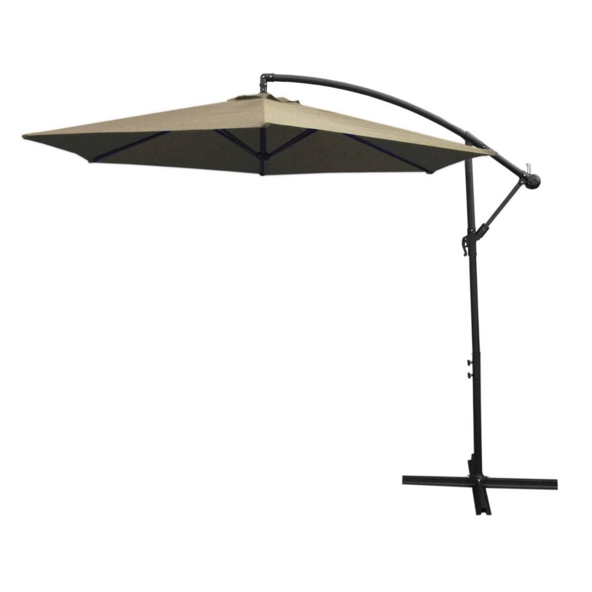Monstershop - Parasol Cantilever Beige & Base Carrée - Image 1