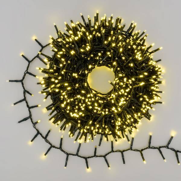 Lotti - Guirlande lumineuse Boa blanc chaud doré 20M D6cm 1000 mini LED Multiflash 31V IP44 Lotti - Image 1
