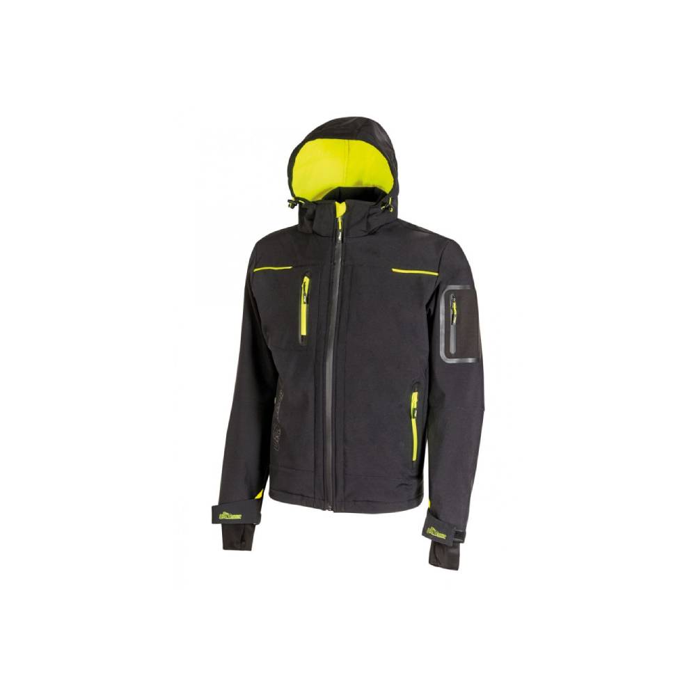 Veste de travail isolante softshell U-POWER SPACE Homme Noir 4XL - Image 1
