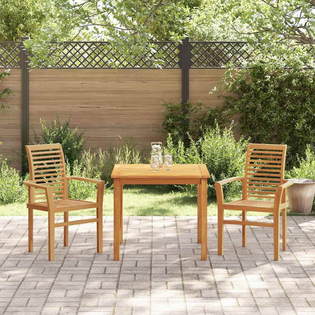 Maison Chic - Chaise De Jardin empilable - Fauteuil De Jardin Marron 62,5 x 54,5 x 95,5 cm - Image 3