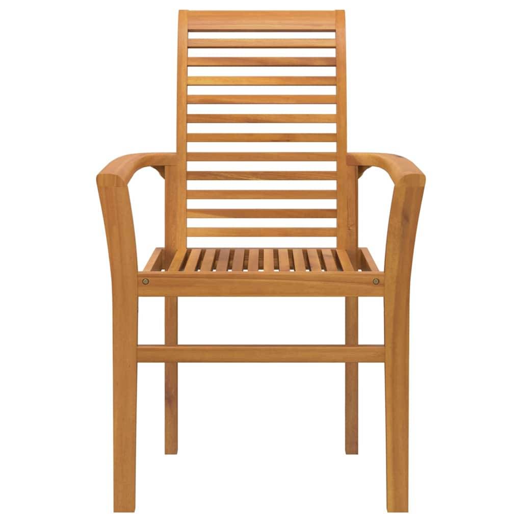 Maison Chic - Chaise De Jardin empilable - Fauteuil De Jardin Marron 62,5 x 54,5 x 95,5 cm - Image 5