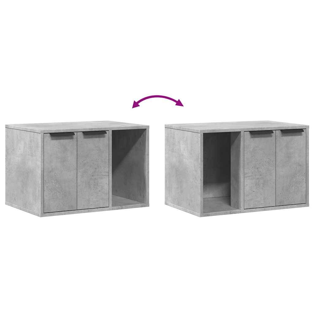 Prolenta Premium - Meuble à litière pour chat bois gris 60 x 40 x 40 cm - Prolenta premium p344.0 - Image 9