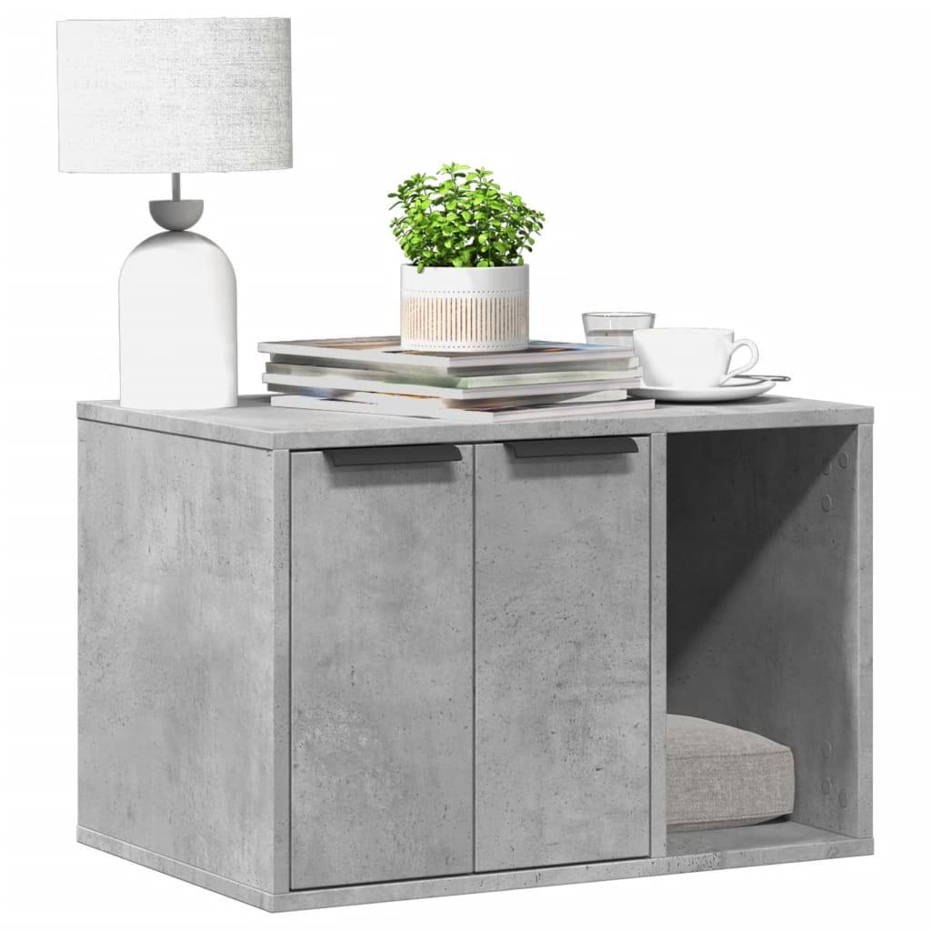 Prolenta Premium - Meuble à litière pour chat bois gris 60 x 40 x 40 cm - Prolenta premium p345.3 - Image 2