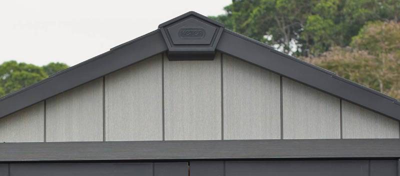 Keter - Abri Jardin Résine "brossium Oakland 759" -  6,6 M² - 229 X 287 X 242 Cm - Gris Brossé - Image 9