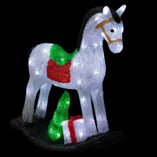 Cheval lumineux extérieur H50cm 70 LED + transfo FEERIC LIGHTS & CHRISTMAS - Image 1