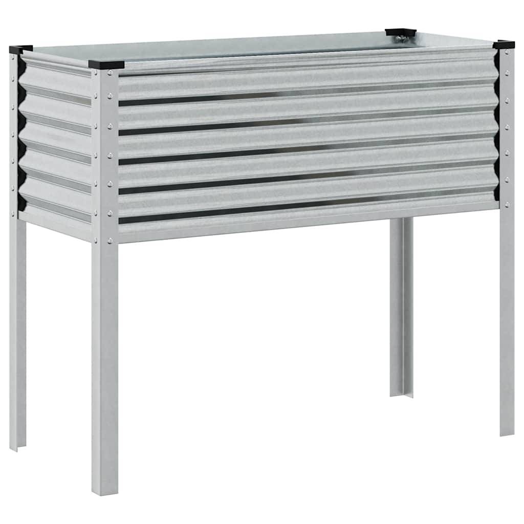 ComfortXL - Grande jardinière surélevée Acier galvanisé potager 100cm Argenté – ComfortXL Outdoor Living - Image 2