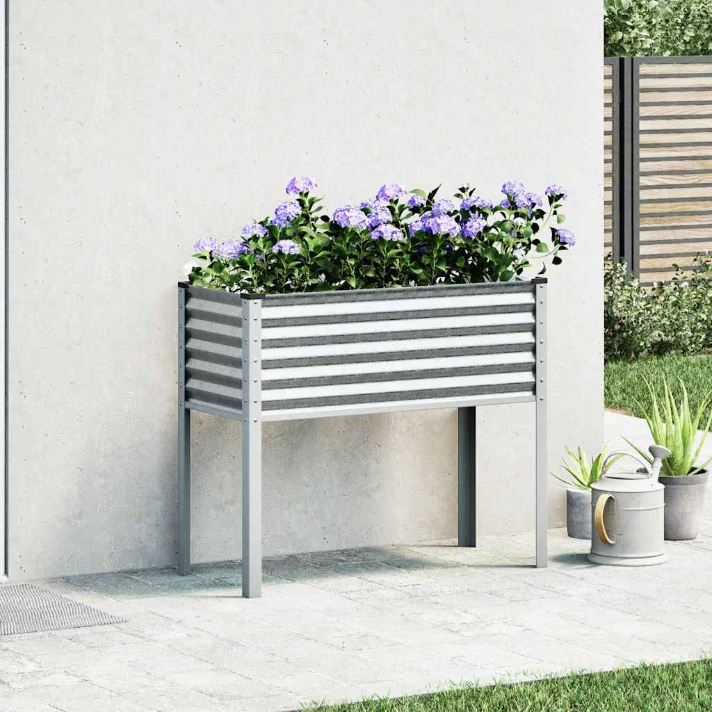 ComfortXL - Grande jardinière surélevée Acier galvanisé potager 100cm Argenté – ComfortXL Outdoor Living - Image 3