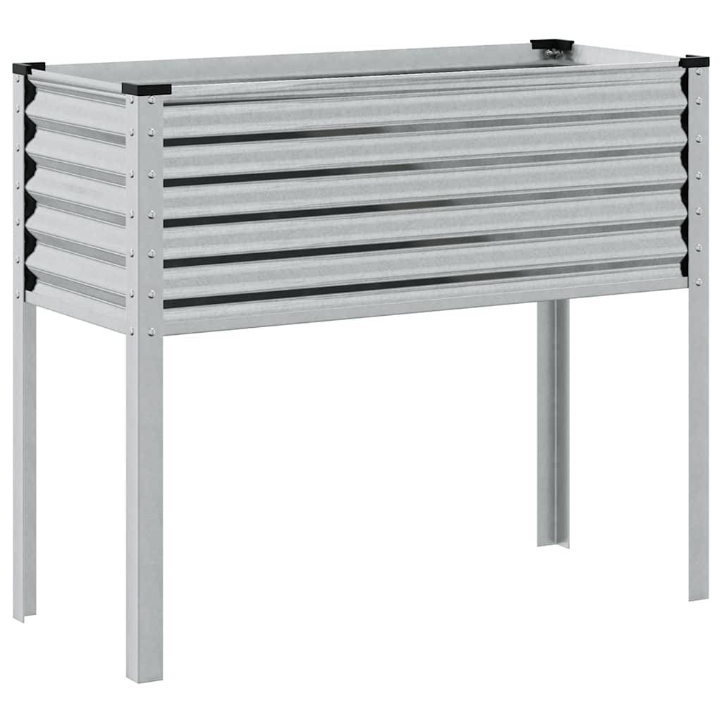 ComfortXL - Grande jardinière surélevée Acier galvanisé potager 100cm Argenté – ComfortXL Outdoor Living - Image 6