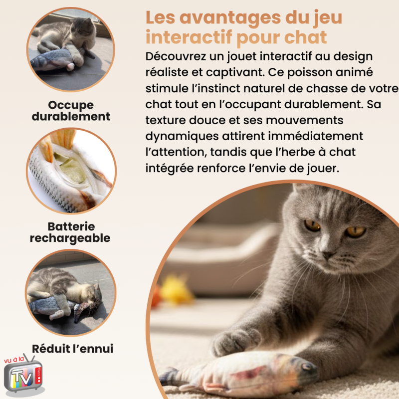 X 2 Jouet chat | Jouet pour chat interactif à mouvement automatique- VENTEO - Image 3