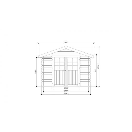 Abri de Jardin en Bois Chartres - Chalet de Jardin Solide et Pratique - Image 3