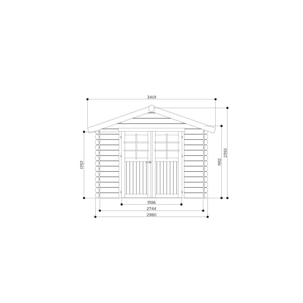 Abri de Jardin en Bois Chartres - Chalet de Jardin Solide et Pratique - Image 3