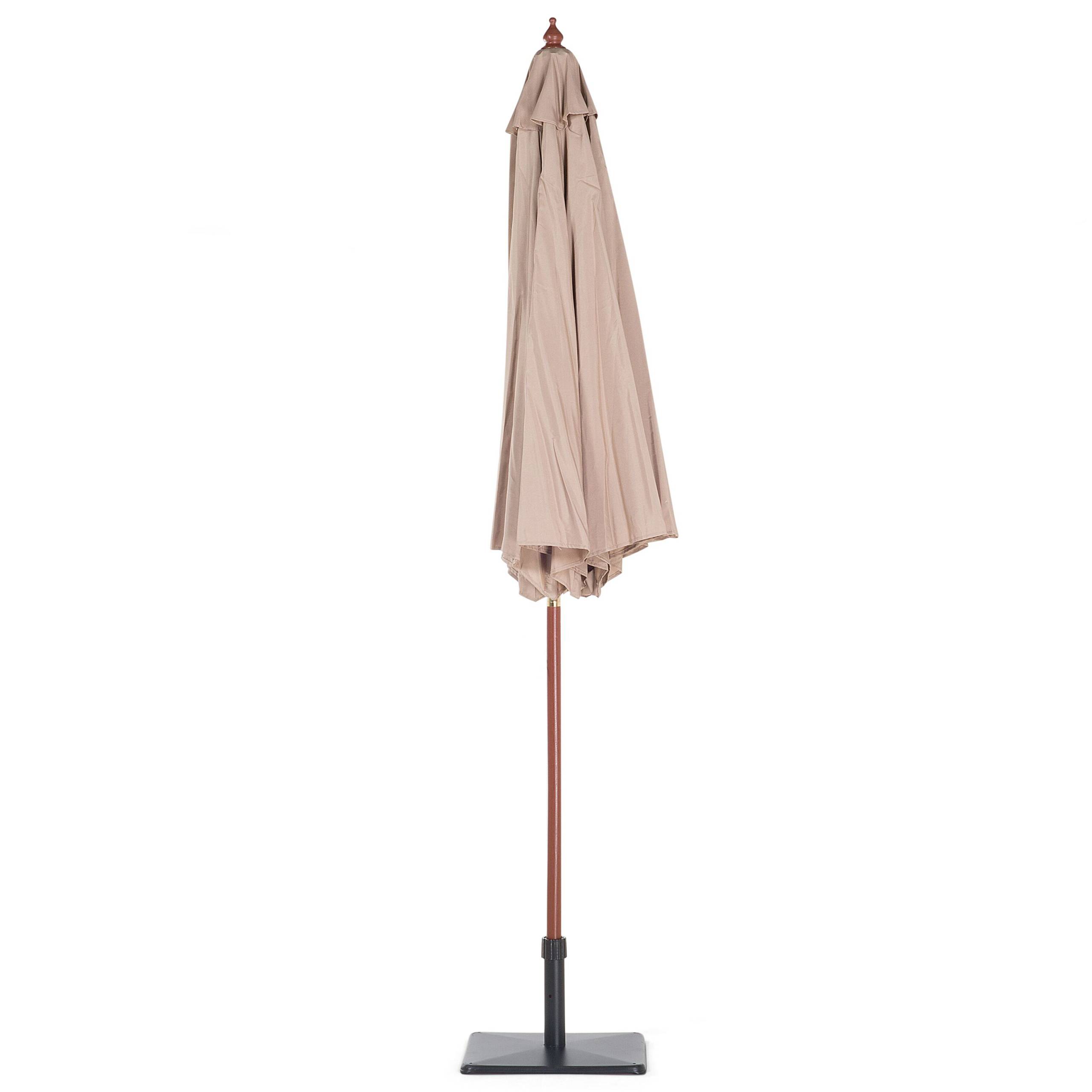 Beliani - Grand parasol pour terrasse ou jardin avec toile en tissu beige sable - Image 6