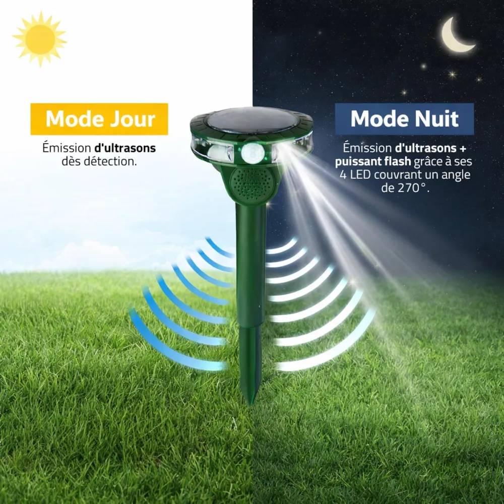 Autre - Anti-nuisible à ultrasons solaire à l'unité - Image 2