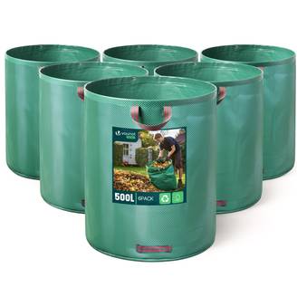 Sac de jardin 500L Lot de 6 sacs Extra Large