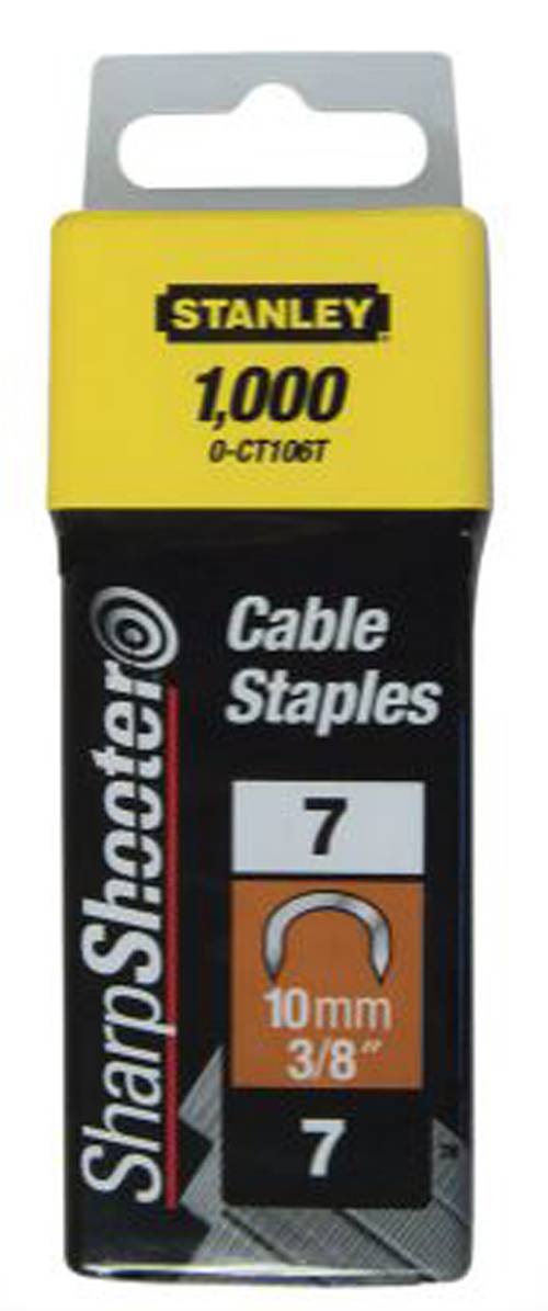 stanley - Agrafes cavaliers 12mm type 7 boîte de 1000 - STANLEY - 1-CT108T - Image 1