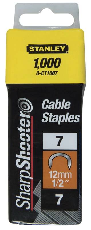 stanley - Agrafes cavaliers 12mm type 7 boîte de 1000 - STANLEY - 1-CT108T - Image 2