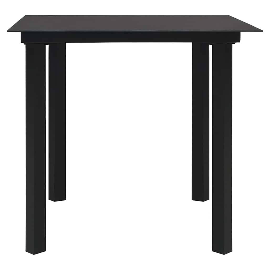 Vidaxl - Ensemble à manger de jardin 5 pcs-Salons de jardin Noir Rotin PVC 826039 - Image 8