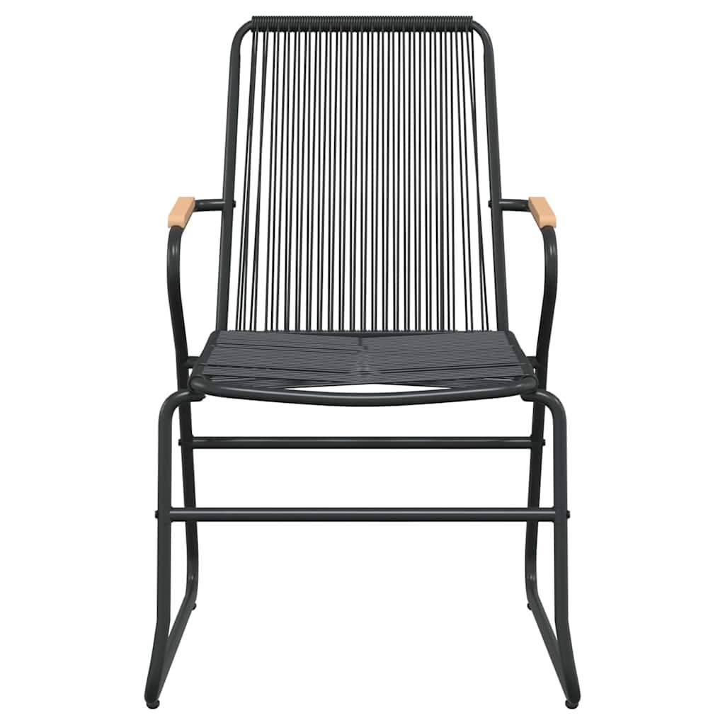 Vidaxl - Ensemble à manger de jardin 5 pcs-Salons de jardin Noir Rotin PVC 826039 - Image 6