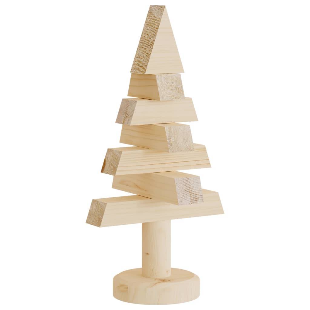Maison Chic - Arbres de Noël | Sapin de Noël en bois pour décoration 2 pcs 30 cm pin massif Maison Chic - Image 5