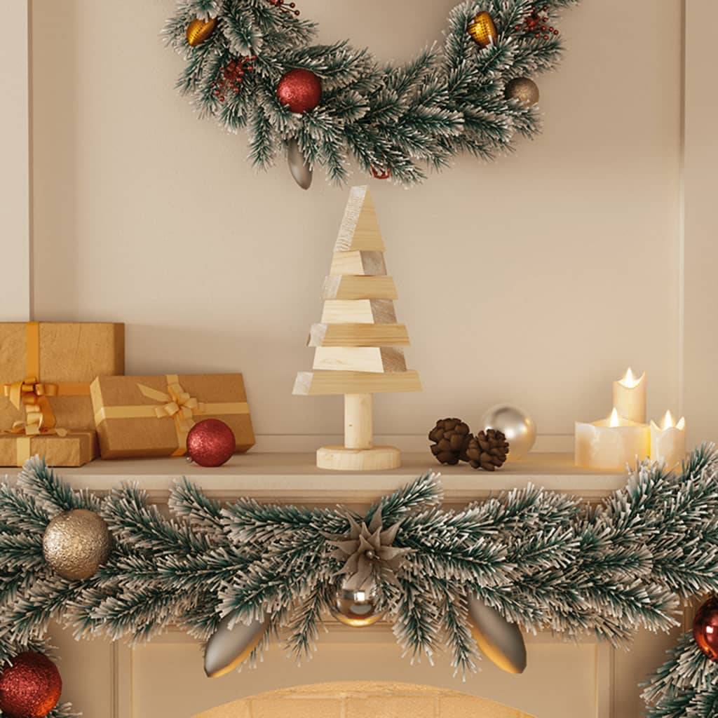 Maison Chic - Arbres de Noël | Sapin de Noël en bois pour décoration 2 pcs 30 cm pin massif Maison Chic - Image 2
