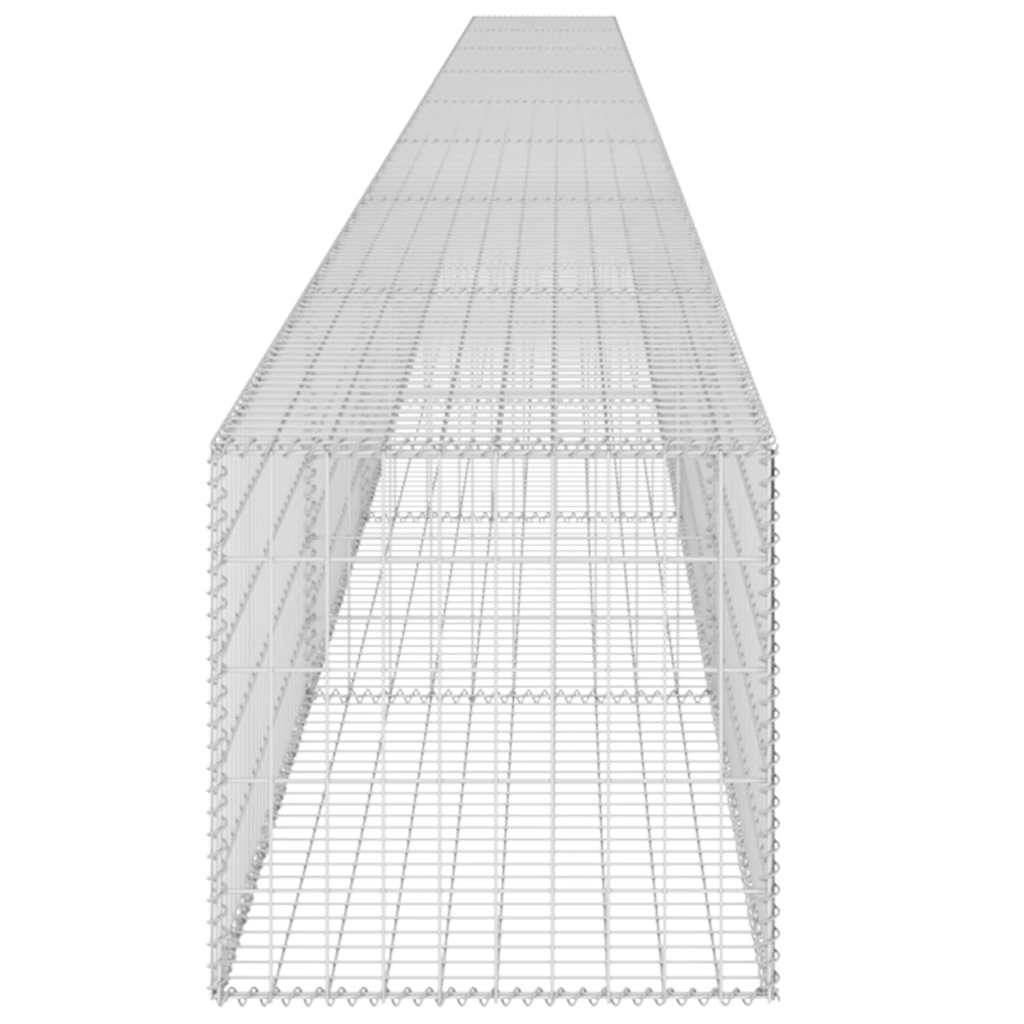 PANGIVO - Mur à gabion avec couvercles Acier galvanisé Argenté 900 x 50 x 50 cm - PANGIVO - Image 6
