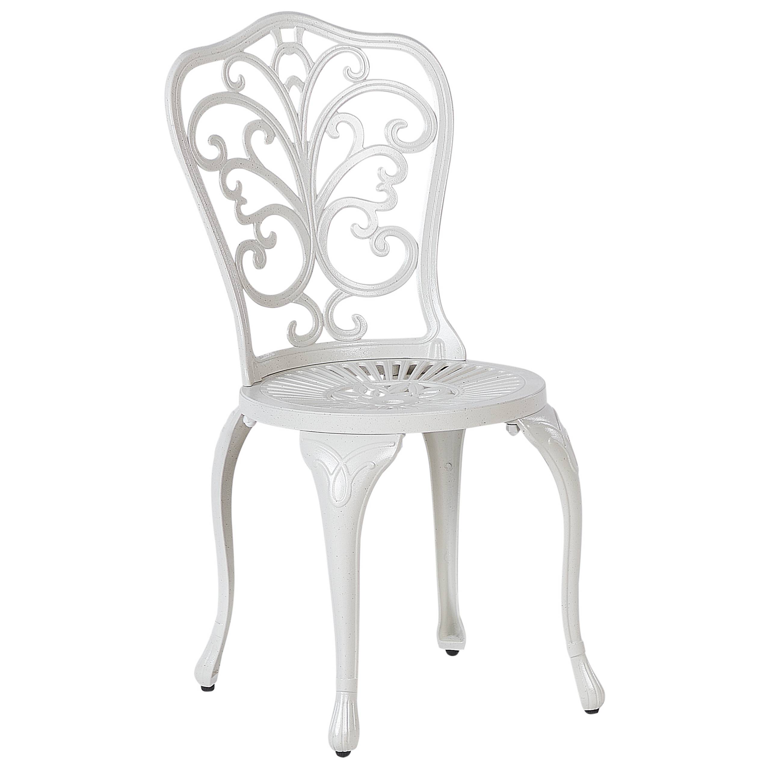Chaise de jardin Aluminium Blanc cassé TRIORA - Beliani - Image 5
