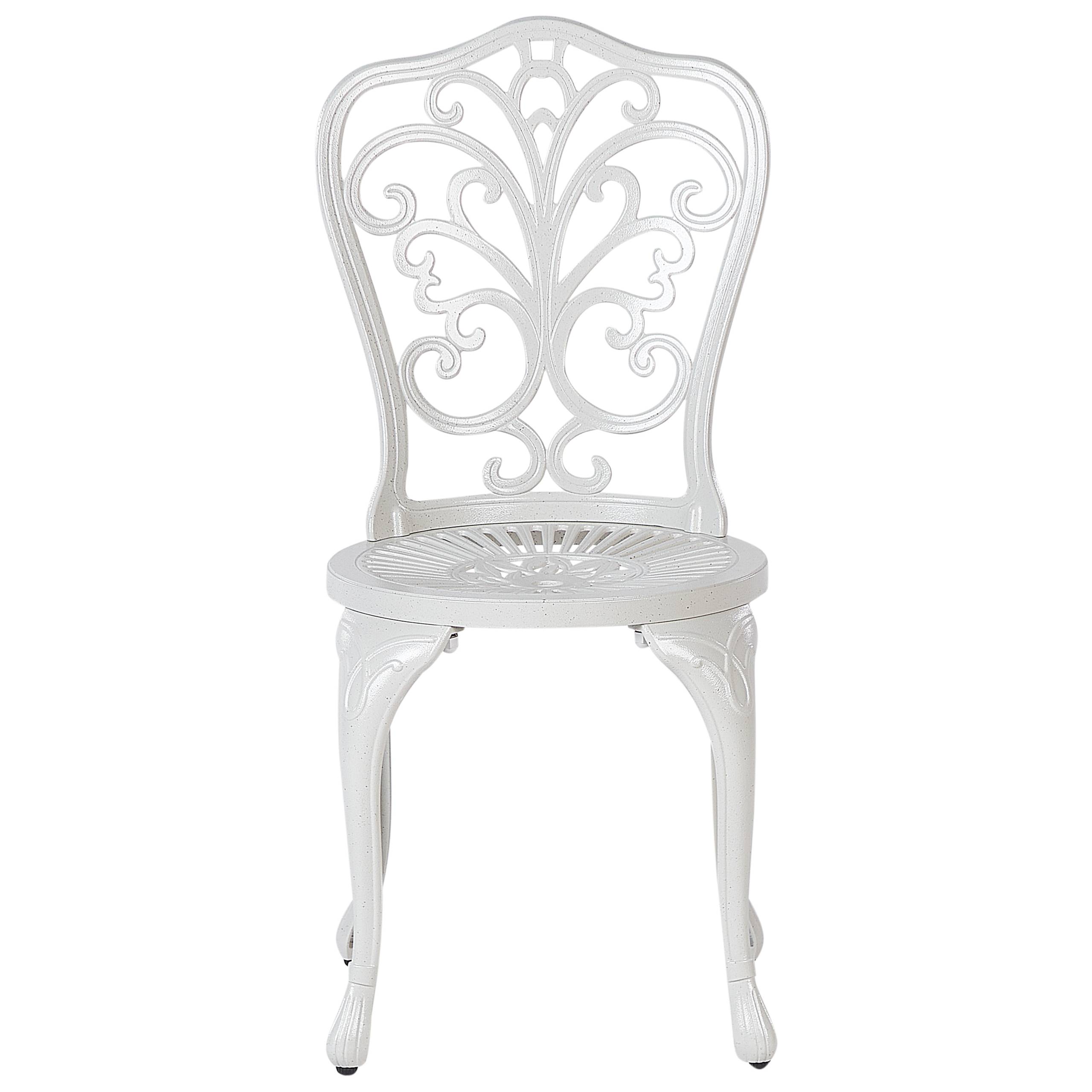 Beliani - Chaise de jardin Aluminium Blanc cassé TRIORA - Beliani - Image 4