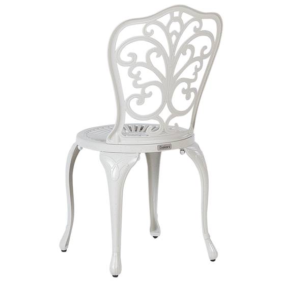 Chaise de jardin Aluminium Blanc cassé TRIORA - Beliani - Image 4